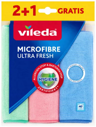 VILEDA Ultra Fresh Mikroszálas törlőkendő 19,3x15,4x4,8 cm