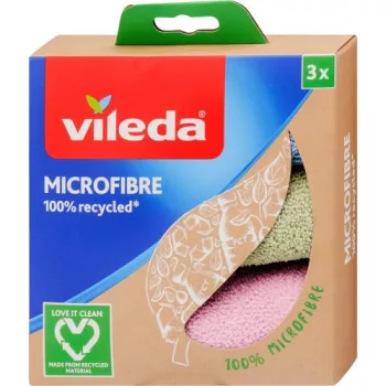   VILEDA VILEDA Recycled mikroszálas törlőkendő 3 darabos 30x30 cm