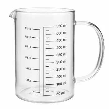 Hőálló mércés kancsó 0,66 L 13x9 cm