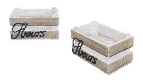 5999054140273 FLEURS Mini virágláda 22x12,5x10,5/11,5 cm