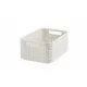 CURVER Rattan hatású műanyag kosár fehér S méret 28x12x19 cm fehér