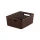 CURVER Rattan hatású műanyag kosár barna 13 L 35,5x30x14cm