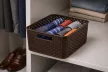 CURVER Rattan hatású műanyag kosár barna 13 L 35,5x30x14cm