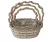 Rattan kosár fonott füles ovál M méret 31x24x12 cm