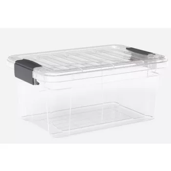 DÜNYA Tároló doboz tetővel 10,5 L 25x36x16,6 cm