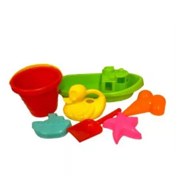 Hajó kis homokozóval 33x15x16 cm