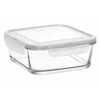 Üveg patentzáras edény 0,72 L 14,2x14,2 cm