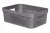 CURVER INFINITY Tárolókosár pötty lyuk mintával 11 L 14x36x27 cm sötét szürke
