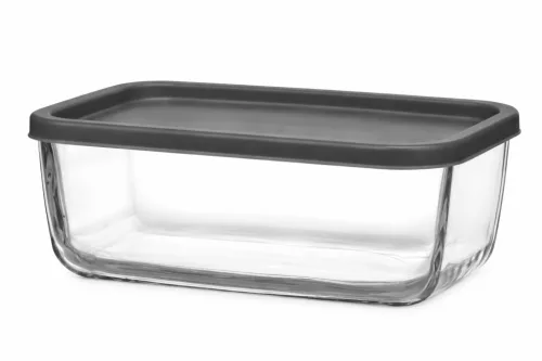 Üveg tároló edény 1,17 L 18,6x12,3x7,3 cm