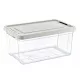HOBBY LIFE Tároló doboz tetővel 9 L 23,1x35,1x16,9 cm átlátszó szürke tetővel