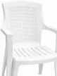 Progarden EDEN Szék magastámlás műanyag fehér rattan hatású 60x62x89 cm