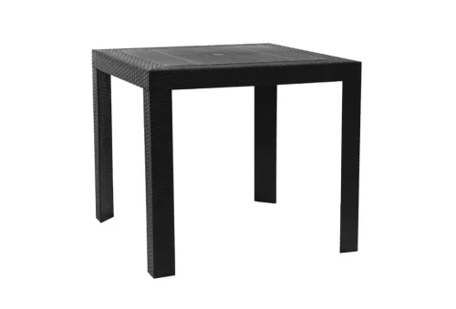 KING kerti asztal antracit rattan hatású 79x79x72 cm 