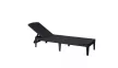 CURVER KETER Jaipur kerti nyugágy napozóágy grafit műanyag rattan hatású 187x58x29 cm