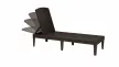 CURVER KETER Jaipur kerti nyugágy napozóágy barna műanyag rattan hatású 187x58x29 cm