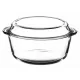 BORCAM Üveg sütőtál jénai fedővel kerek 4,1 L 25x13,5cm 