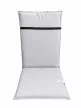 Relax Plus Magas támlás székpárna 110x44x4 cm világosszürke 