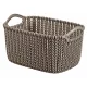 CURVER Knit szögletes tároló kosár 3 L XS 16,7x13,7x24,7 cm szürke