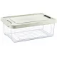 HOBBY LIFE Tároló átlátszó doboz szürke tetővel 6 L 23,1x35,1x10,9 cm