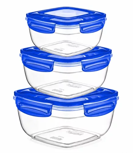 DÜNYA Ételtartó szögeletes 3 db-os szett (275 / 500 / 900 ml )