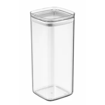   DÜNYA Chef Food Box szögletes műanyag tartódoboz fűszertartó aromazáró fedővel 2,1 L 10,5 x 10,5 x 24,5 cm