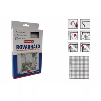   ENGER Rovarháló szúnyogháló tépőzárral fehér 150X150 cm