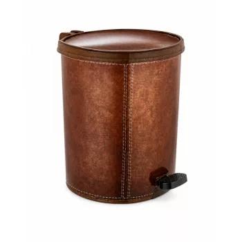   Pedálos műanyag szemetes kivehető betéttel elegáns bőrhatású mintával 20 L 32x36x39 cm