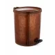 Pedálos műanyag szemetes kivehető betéttel elegáns bőrhatású mintával 20 L 32x36x39 cm