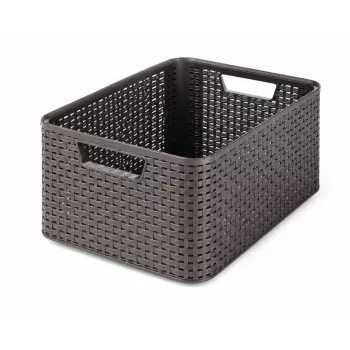   CURVER Style M rattan hatású kosár barna 18 L 17x38,6x28,7 cm