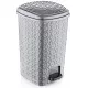 POLY TIME Pedálos szemetes betéttel 12 L 26x30x35 cm szürke