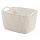 CURVER Knit kosár téglalap alakú 19 L fehér 40x30x23 cm