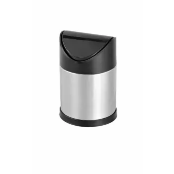 Fém billenős szemetes betéttel 3 L 32x18,5 cm fekete
