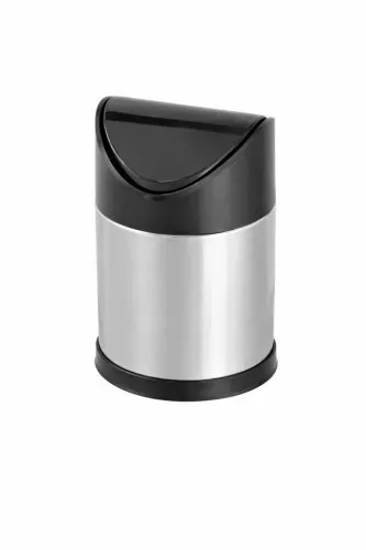 Fém billenős szemetes betéttel 3 L 32x18,5 cm fekete
