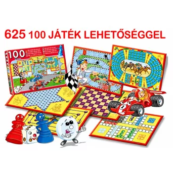 Társasjáték 100 games 36x24x5,5 cm