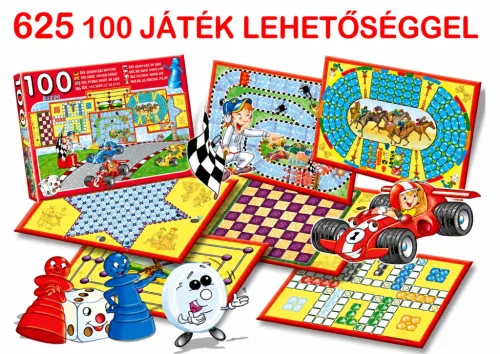 Társasjáték 100 games 36x24x5,5 cm