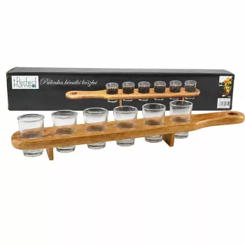 Stampedlis pohár fa kínálóval 4 ml 0,004 L 6 db