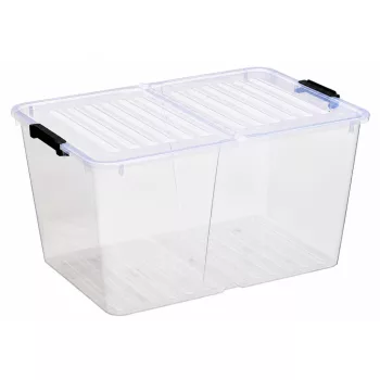 HOME BOX Flex tároló 50 L 56x39x30 cm átlátszó