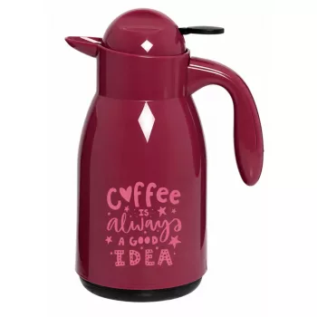 Termosz 1 L Coffe Always felirattal 26x13,5 cm