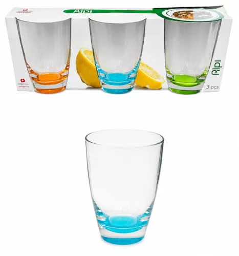 ALPI Vizespohár 3 darabos 0,31 L 29,5x11x8,5 cm