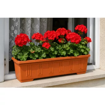 RIALTO Balkonláda 100x20x16 cm terracotta