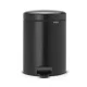 Brabantia PEDAL BIN NEWICON pedálos szemetes 3L 26,4x16,8x23,5 cm fekete matt