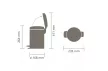 Brabantia PEDAL BIN NEWICON pedálos szemetes 3L 26,4x16,8x23,5 cm fekete matt
