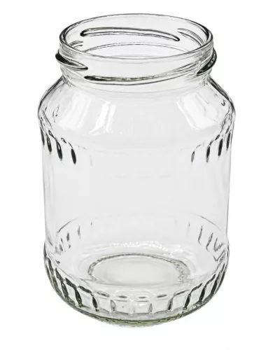 Befőttesüveg 0,37 L 10 darab/zsugorfólia-nem bontható 11,2x7,7 cm tető nélkül