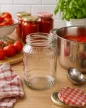 Befőttesüveg 0,37 L 10 darab/zsugorfólia-nem bontható 11,2x7,7 cm tető nélkül