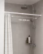 Zuhanyfüggönyrúd teleszkópos 110-200 cm