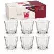 Mirelle whiskys pohár készlet bordázott 6 db-os 9 cm