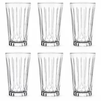 Mirelle long drink bordázott pohárkészlet 6 db-os 340 ml