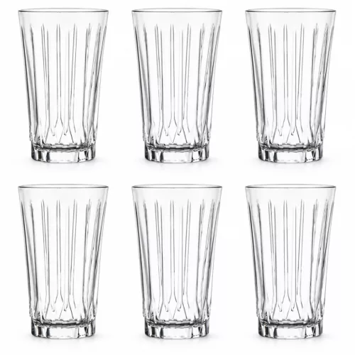Mirelle long drink bordázott pohárkészlet 6 db-os 340 ml