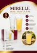 Mirelle long drink bordázott pohárkészlet 6 db-os 340 ml