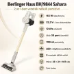 Berlinger Haus Sahara BH-9844 Vezeték nélküli álló- és kézi porszívó 2 az 1-ben 165 W krém