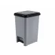 DÜNYA Slim pedálos szemetes 60 L 32x52x42,5 cm szürke-antracit
